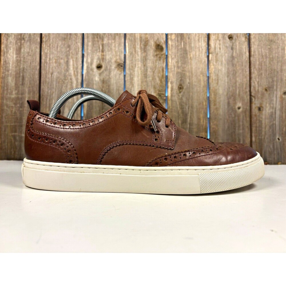 Cole Haan Grand Series Brown Leather Wingtip Brogue Lace Up Sneaker Mens 8.5M